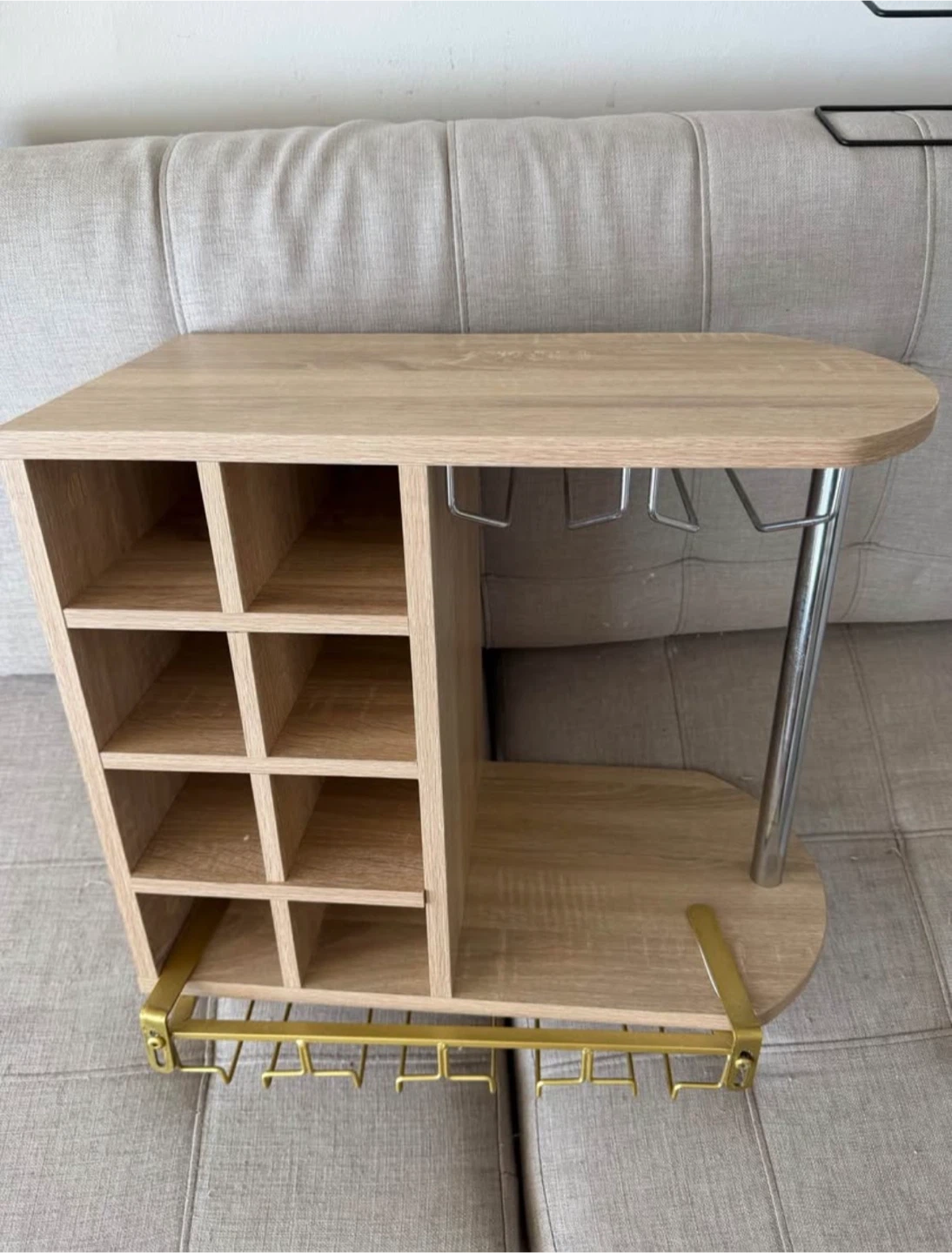 Wooden Wine Rack with Glass Holder - photo 4