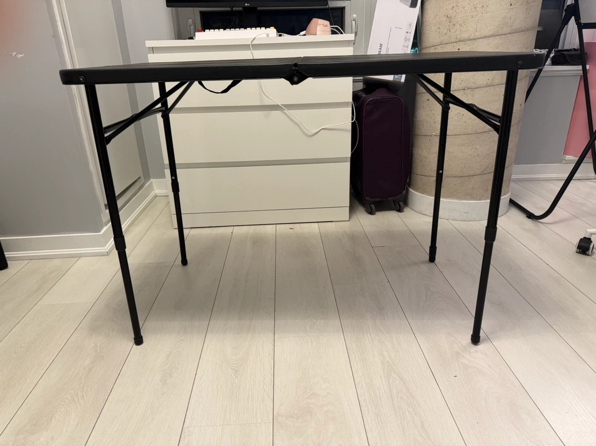 Mainstays 4 Foot Folding Table, Black