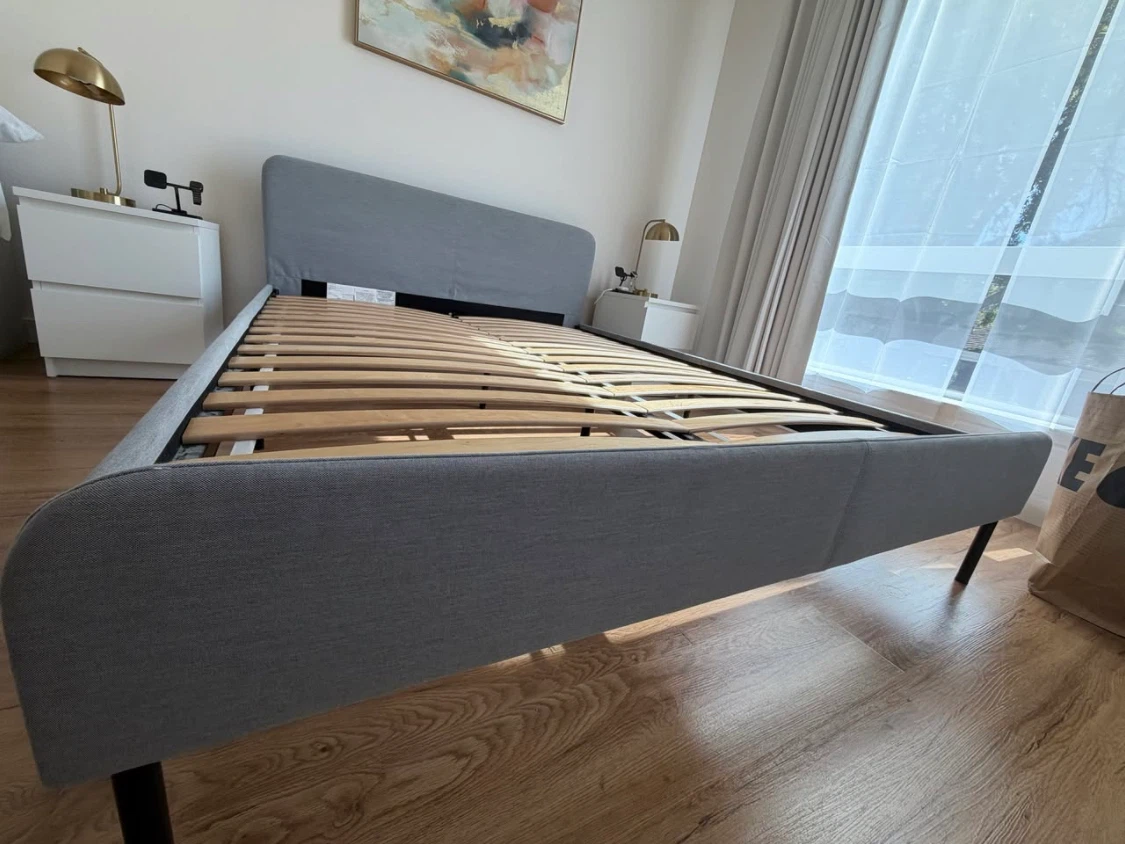 IKEA SLATTUM Upholstered Bed Frame- Queen Size - photo 3