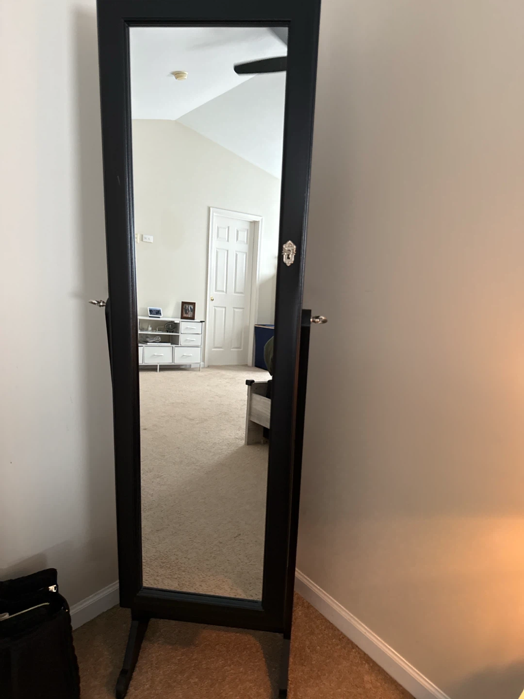 Standing Jewelry Armoire with Full Mirror - photo 2