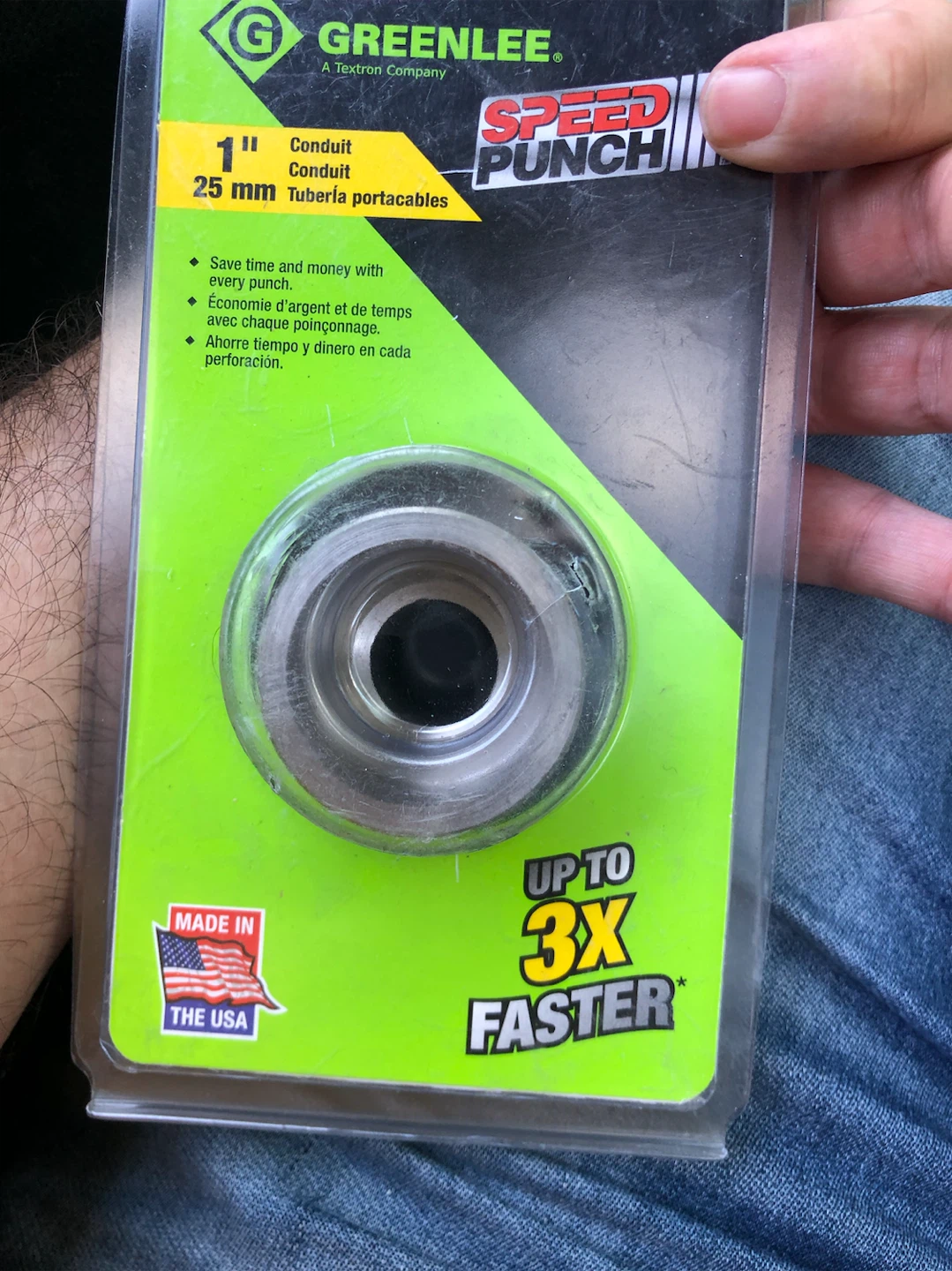 Greenlee Speed Punch 1" Conduit Tuberia Portacables