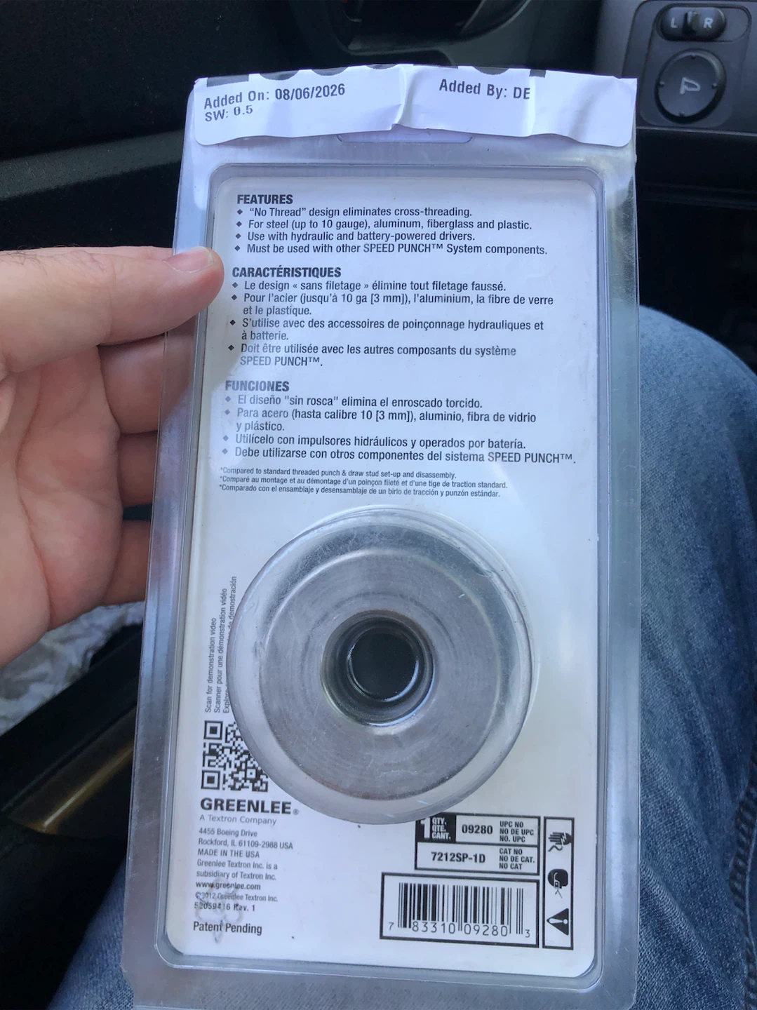 Greenlee Speed Punch 1" Conduit Tuberia Portacables - photo 2