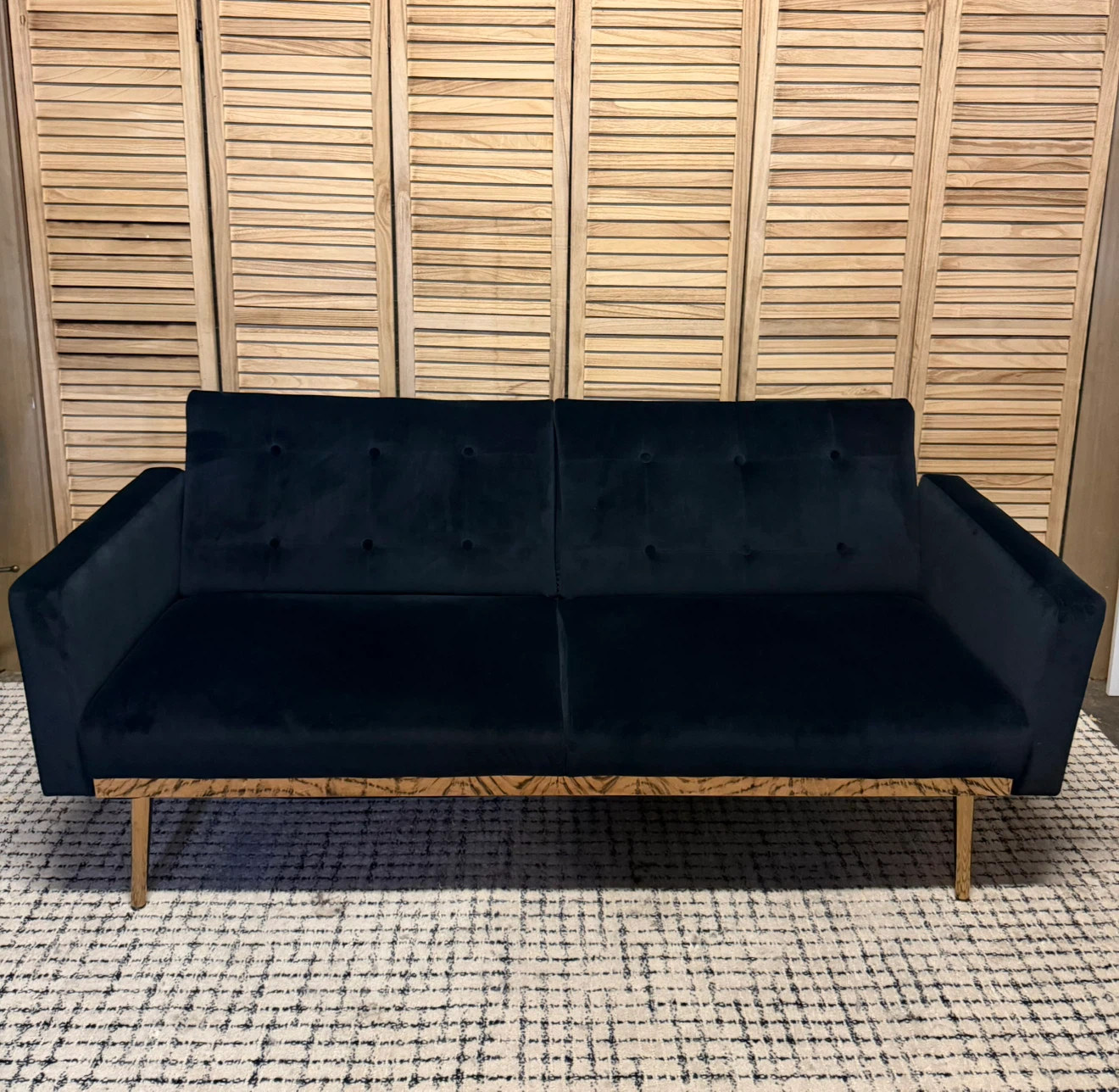 Velvet Sofa/Futon - photo 3