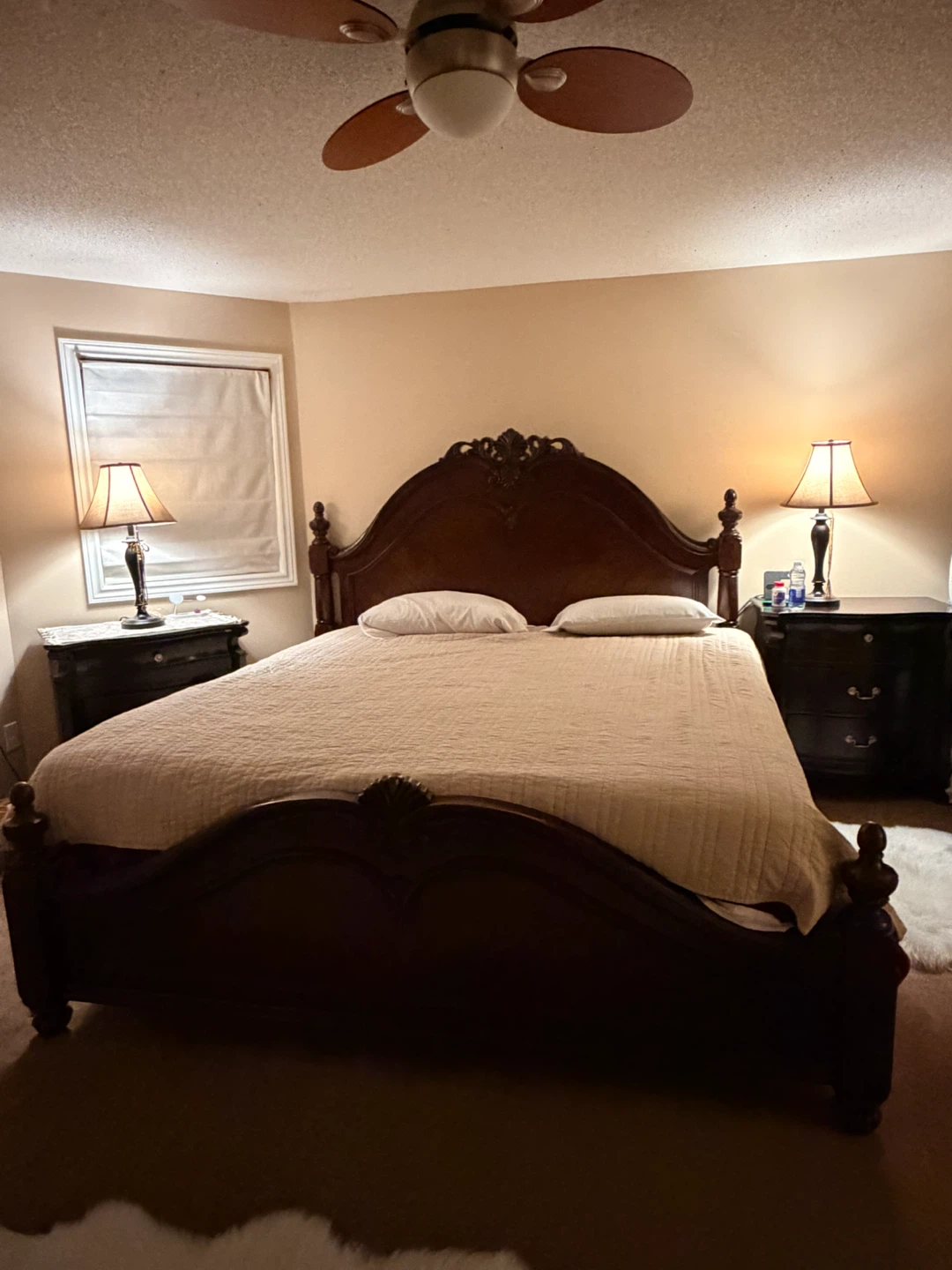 Beautiful king-size bedroom set in great condition.