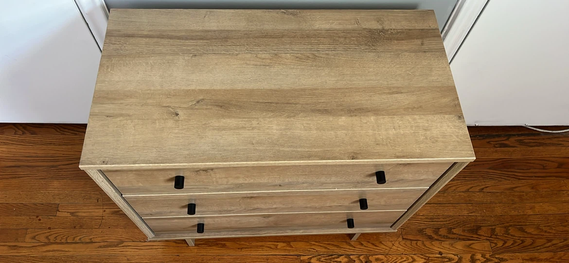Light Oak Coloured 3-Drawer Dresser - photo 2