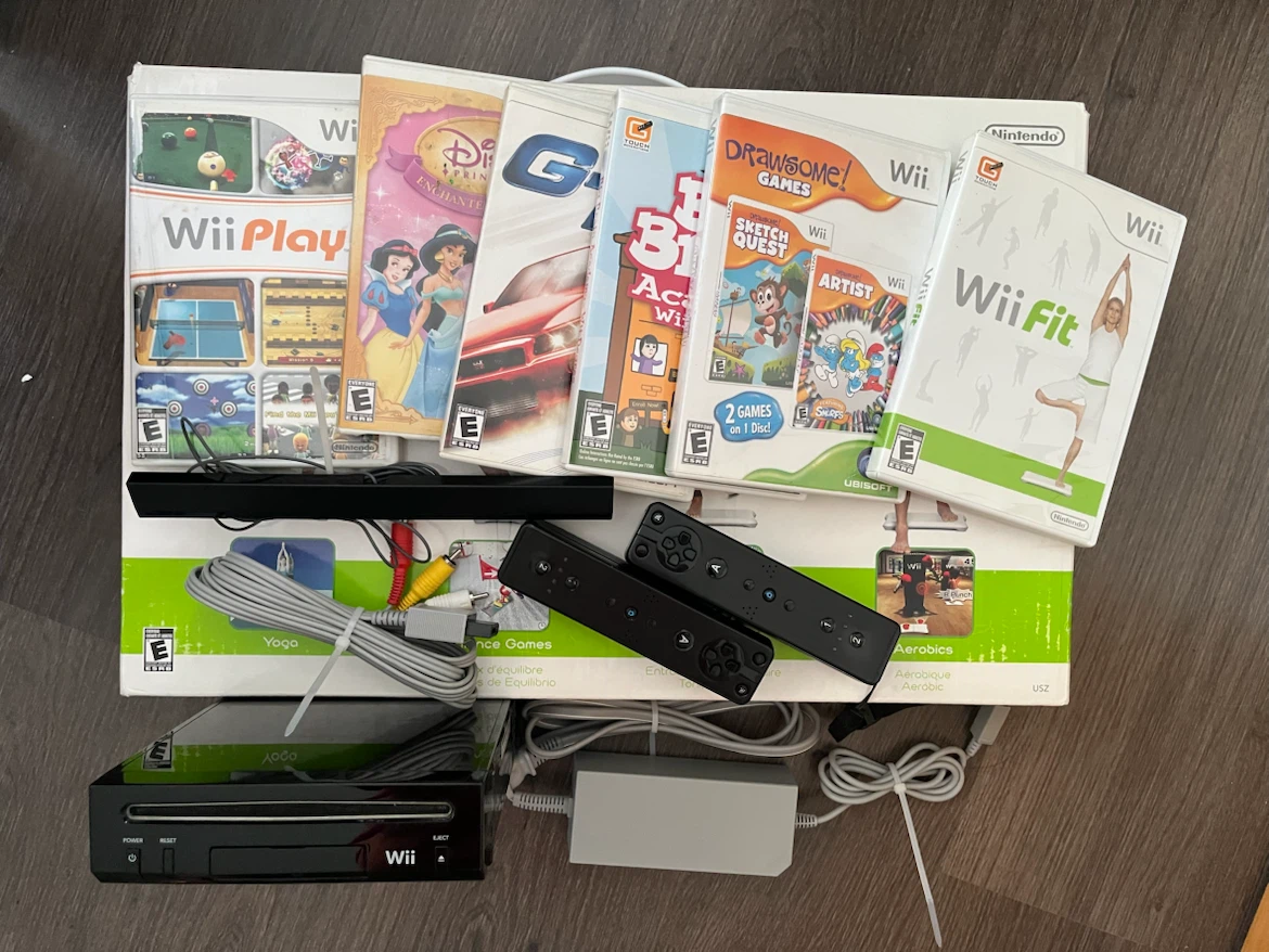 Nintendo Wii Console with Games