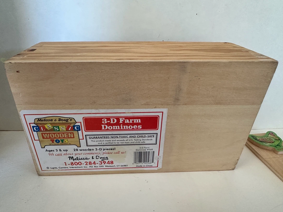 Melissa & Doug 3-D Farm Dominoes Wooden Toy Set - photo 2