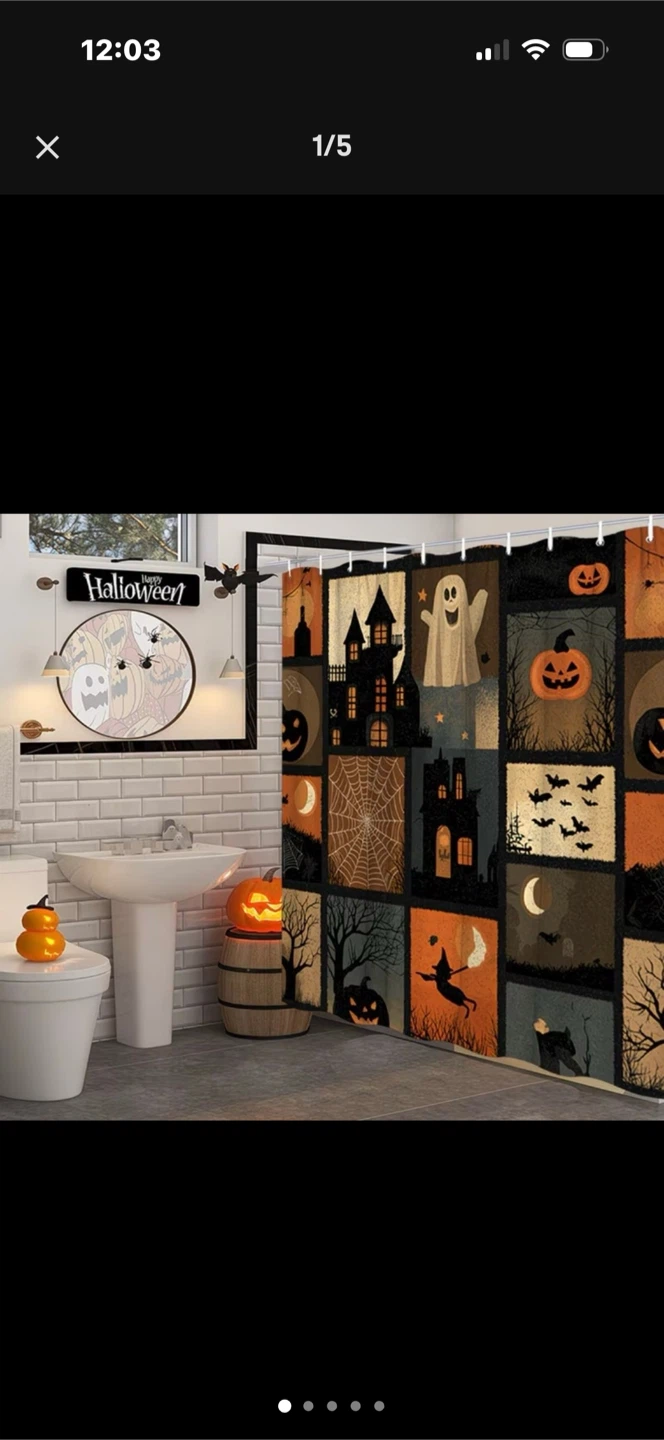Spooky Halloween Shower Curtain - photo 3