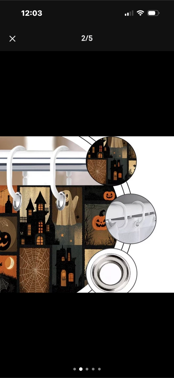 Spooky Halloween Shower Curtain - photo 4