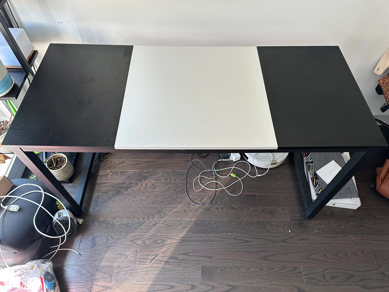 Black and White Modern Desk