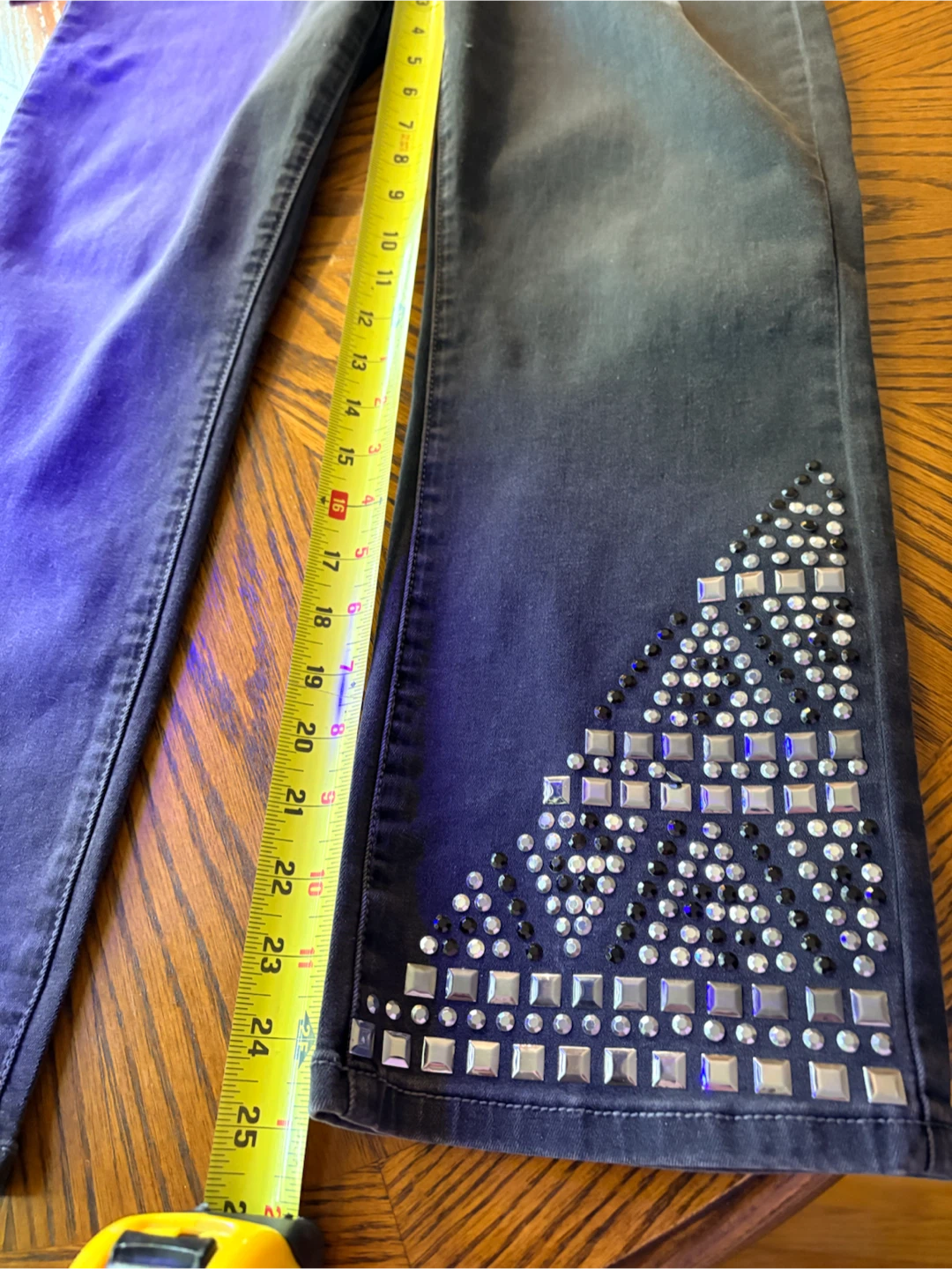 D2 rhinestone embellished jeans - photo 2