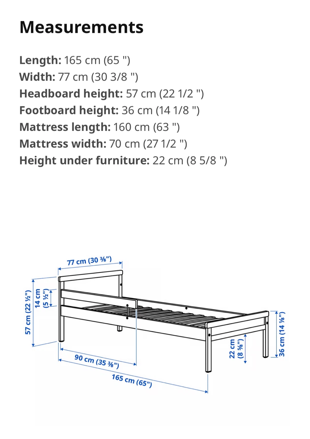 IKEA Toddler Bed with Guard Rail - photo 3