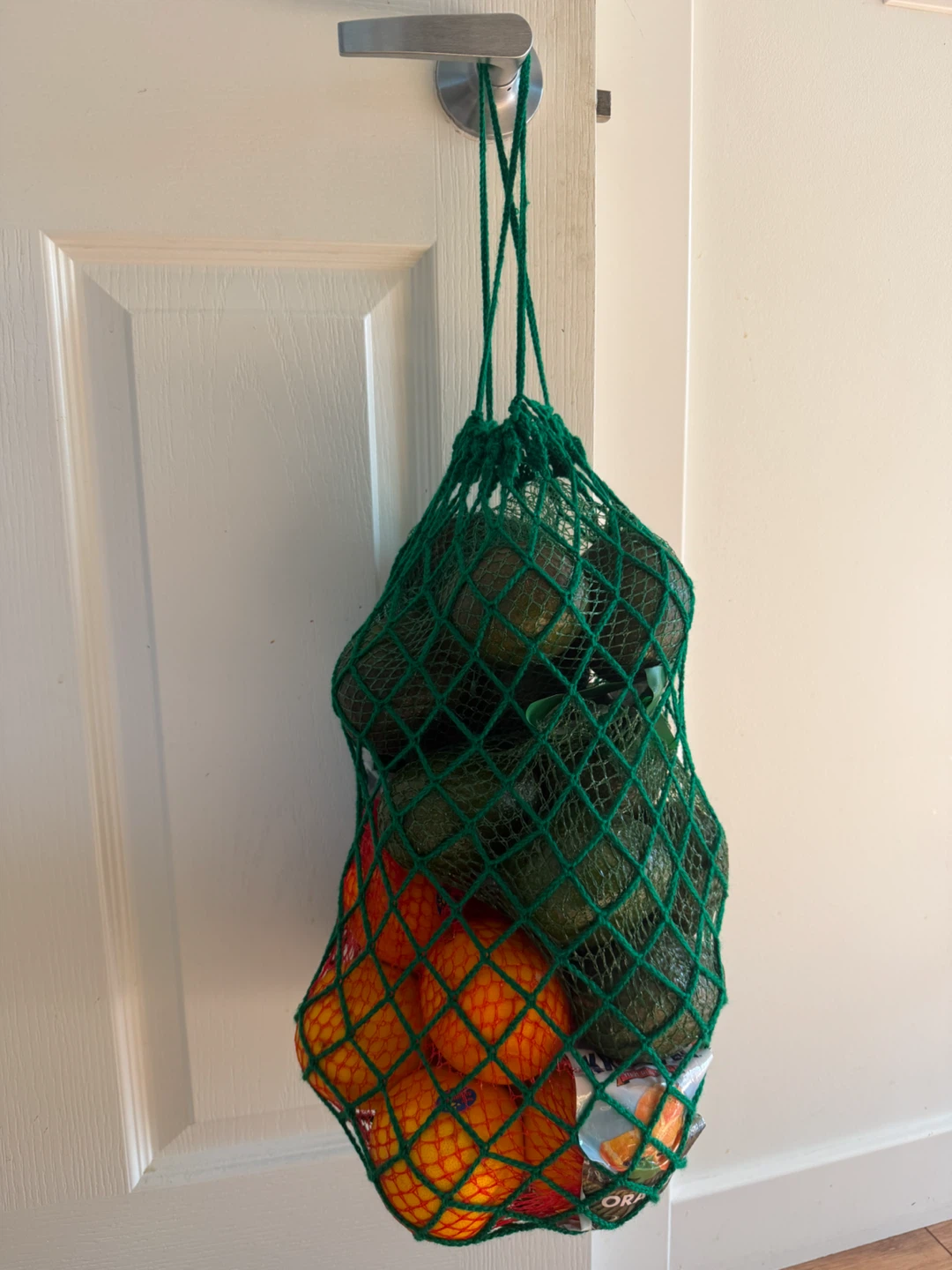Handmade Green Mesh Produce Bag