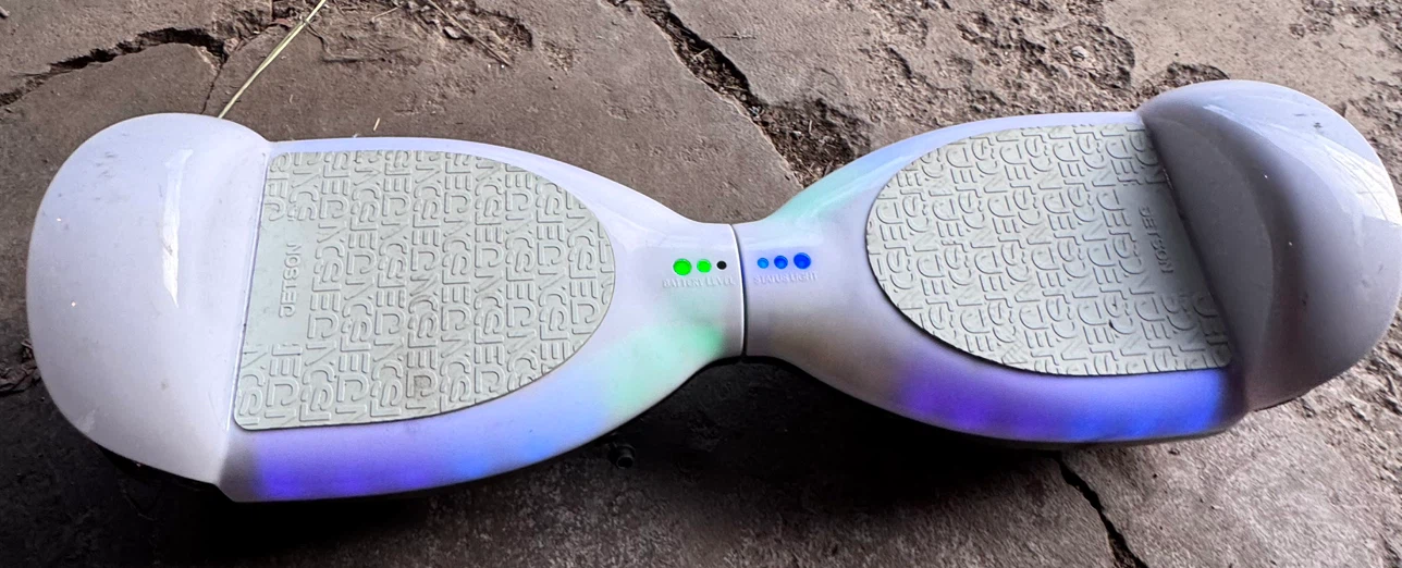 White Hoverboard with LED Lights - photo 3