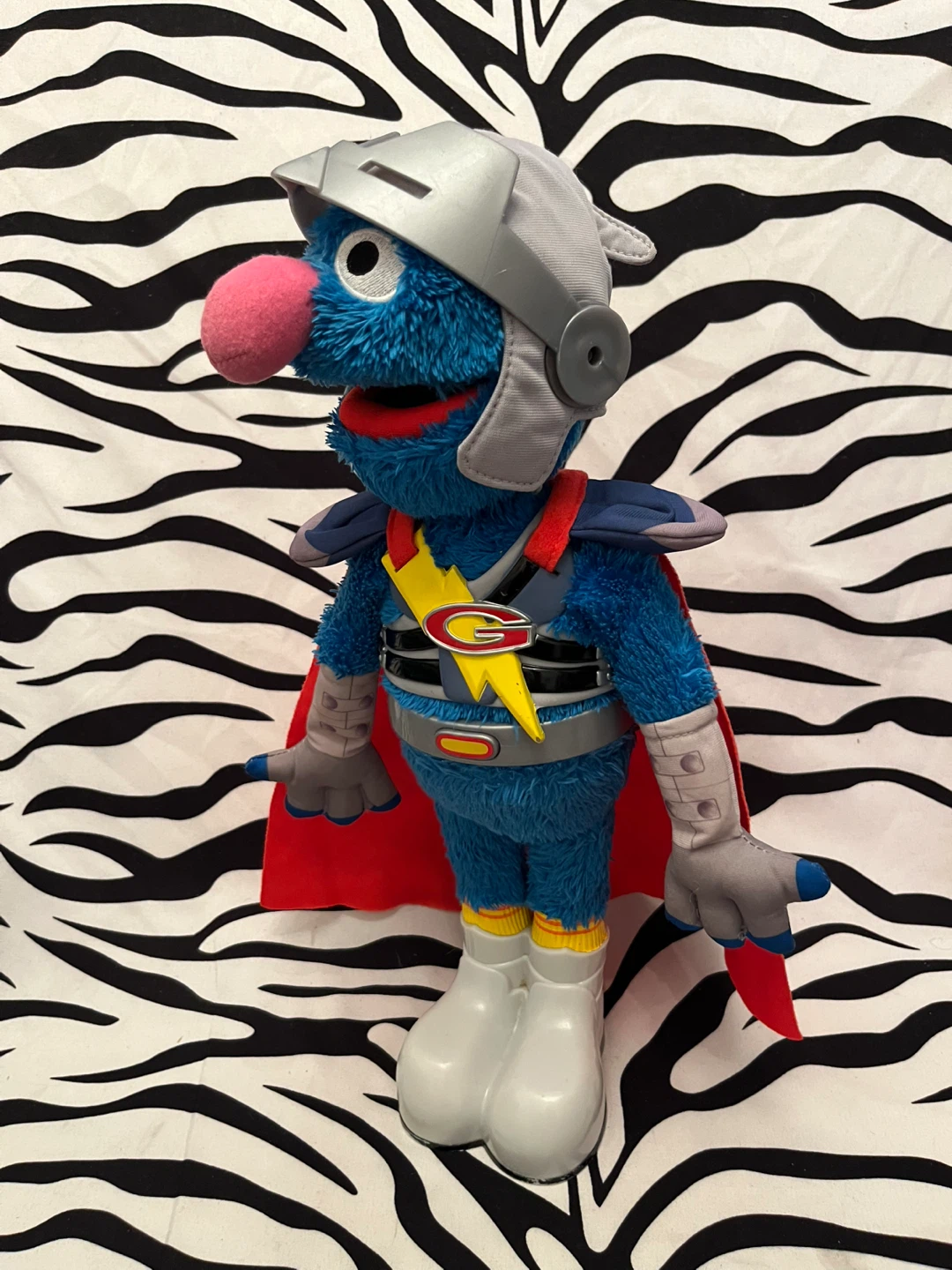 ♥️ Interactive Sesame Street Flying Super Grover 2.0 plush toy