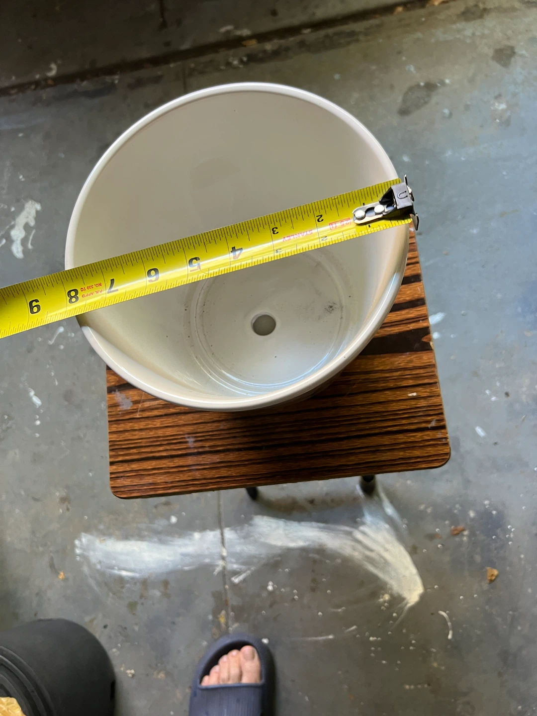 New Cream Ceramic Planter Pot with Saucer - photo 3