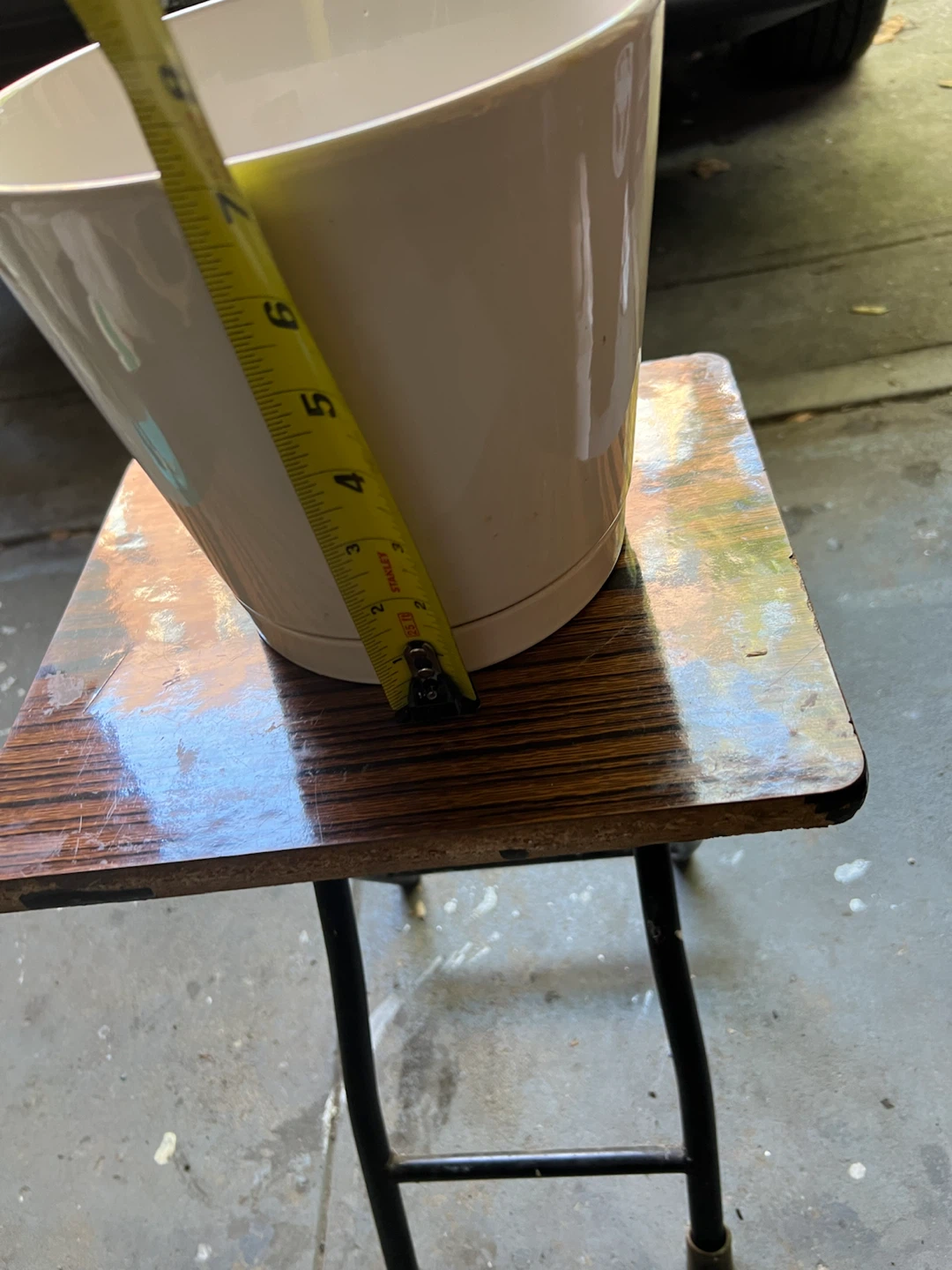 New Cream Ceramic Planter Pot with Saucer - photo 4