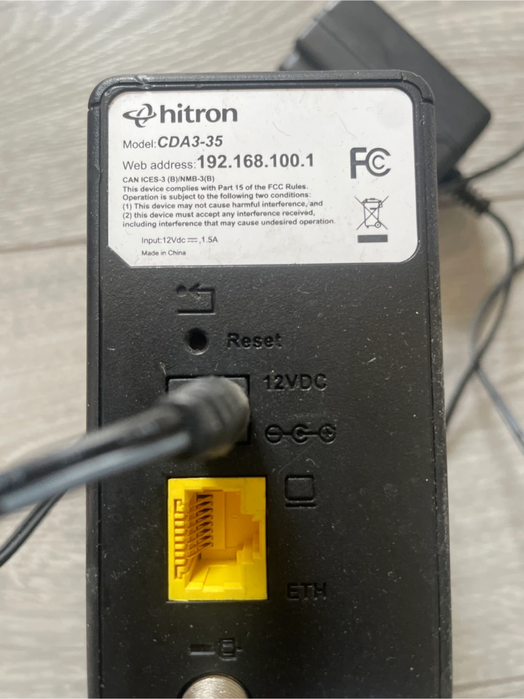 Hitron CDA3-35 Modem - photo 2