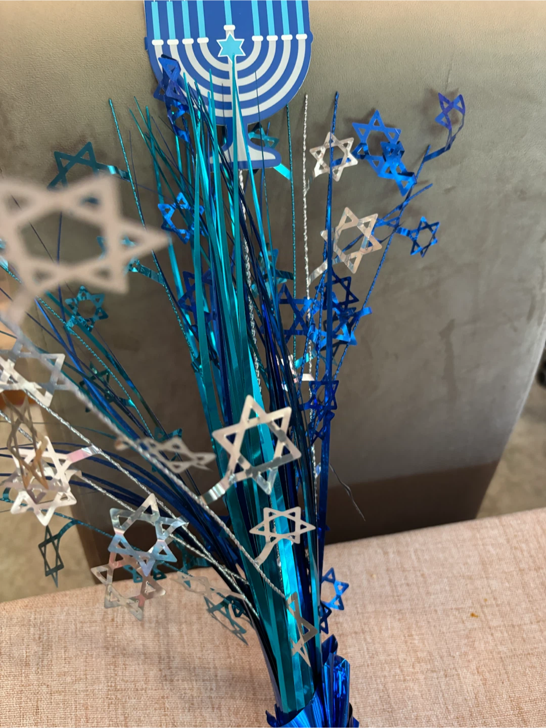 Hanukkah Menorah Centerpiece Decoration
