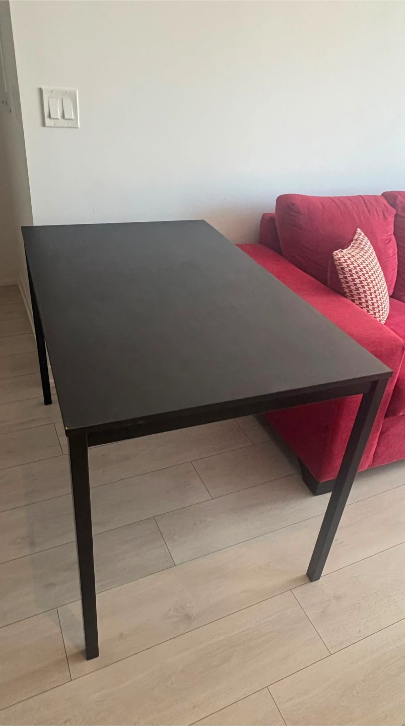 IKEA Black Dining Table and Chairs Set - photo 2