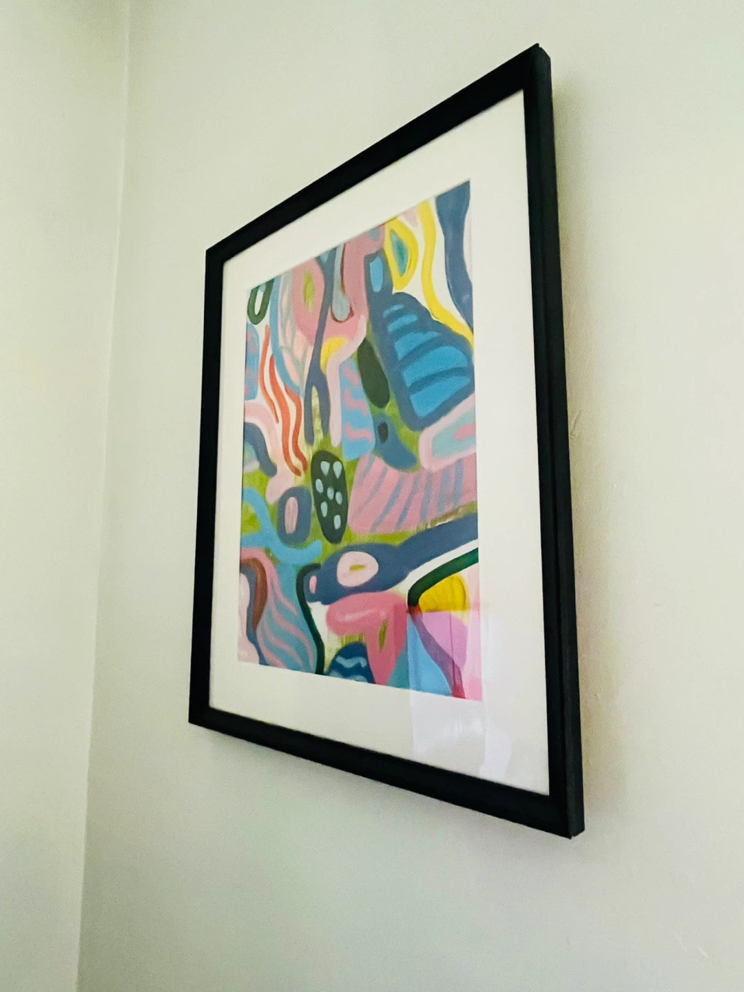 Framed Abstract Painting 17x22 - photo 2