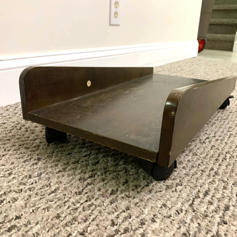 Computer Tower Stand Rolling PC Holder Desktop CPU Stand Wheels - photo 4