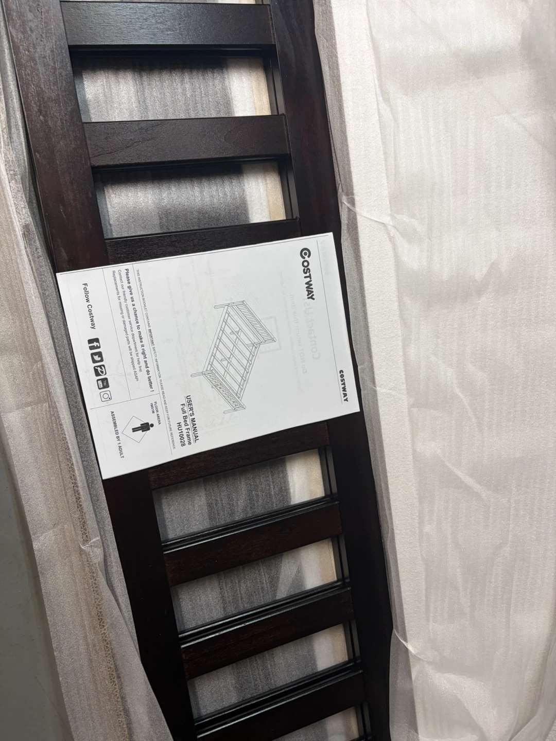 New. COSTWAY Full Size Bed Frame - photo 4