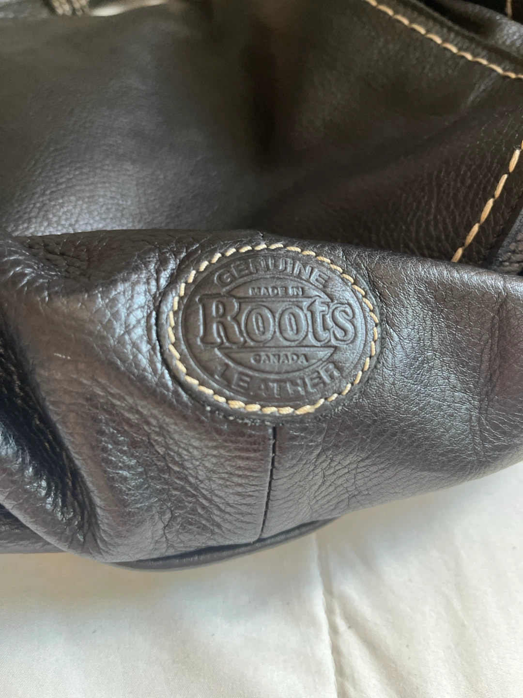 Roots Black Genuine Leather Shoulder Bag - photo 2