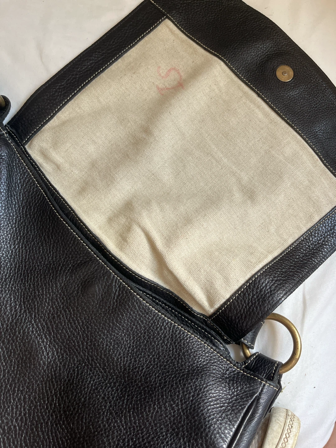 Roots Black Genuine Leather Shoulder Bag - photo 3
