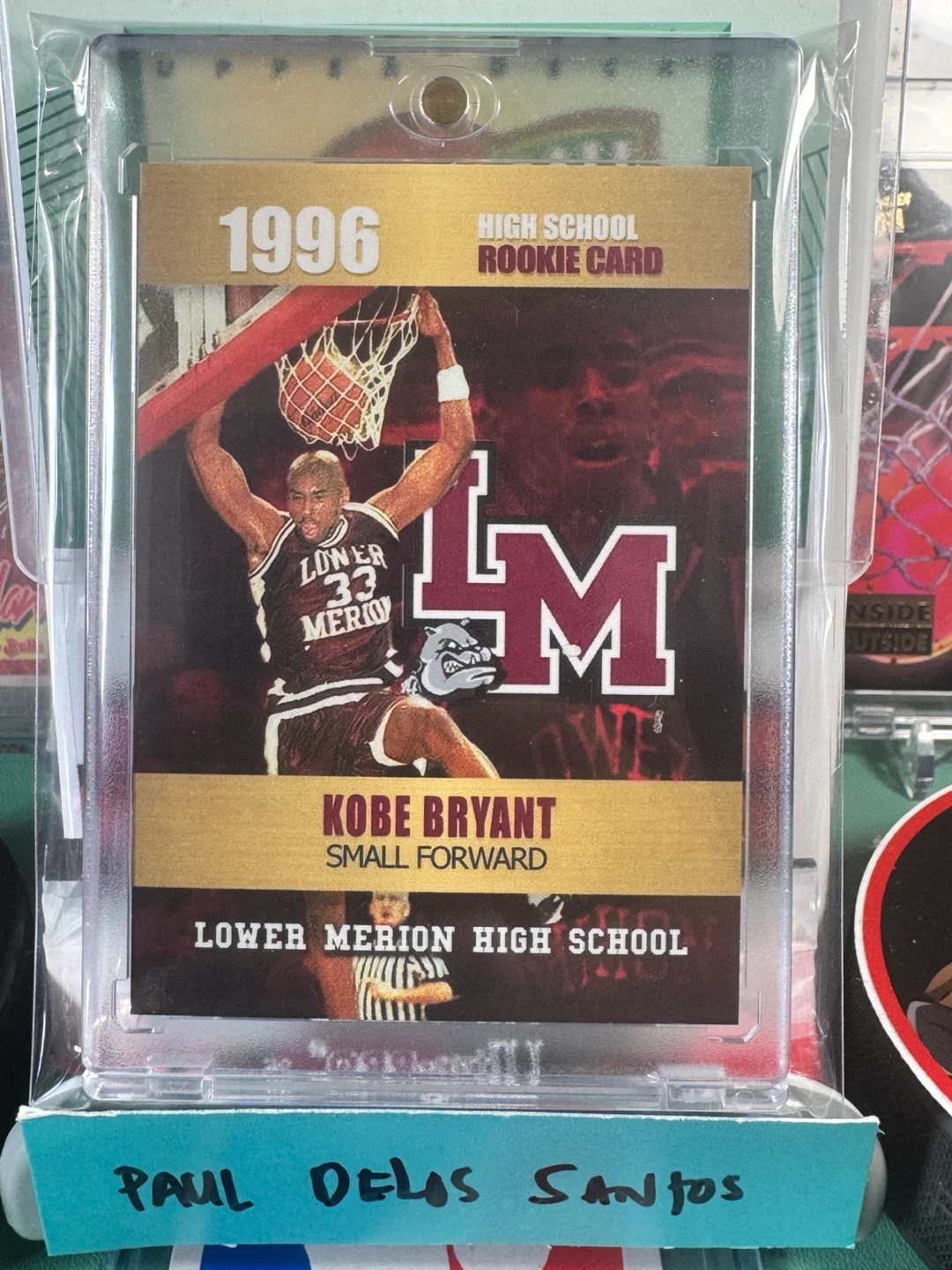 1996 Kobe Bryant Rookie Phenoms Gold Platinum Card #33