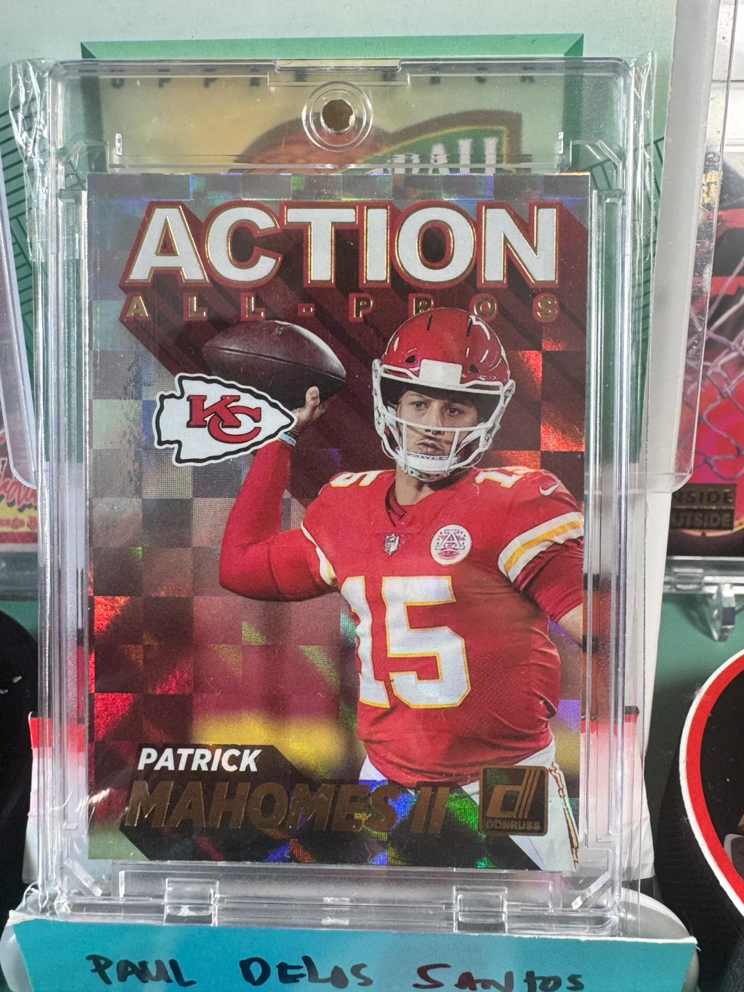 Panini Donruss Patrick Mahomes II Action All-Pros Football Card