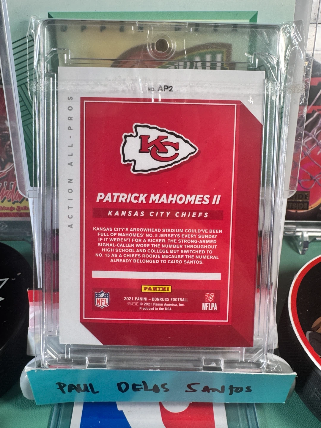 Panini Donruss Patrick Mahomes II Action All-Pros Football Card - photo 3