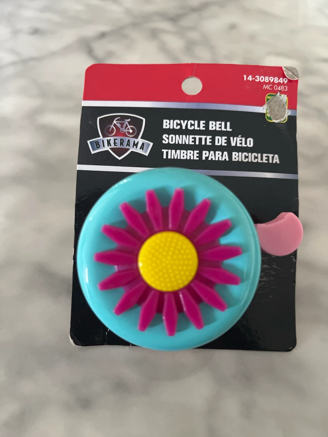 Bikerama Bicycle Bell - Teal Flower