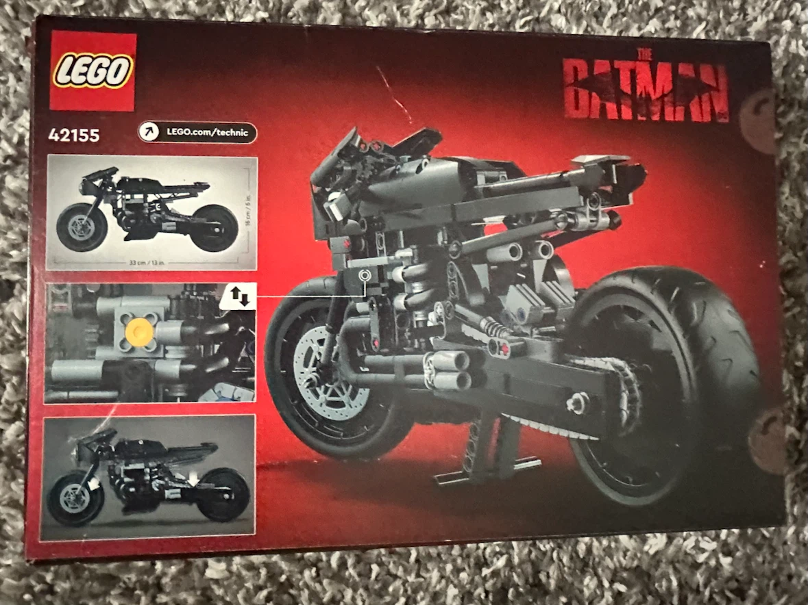 BRAND NEW & SEALED LEGO Technic The Batman - Batcycle 42155 - photo 2