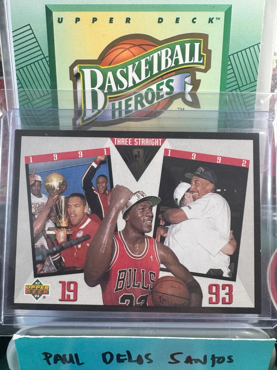 1993 Upper Deck Michael Jordan Chicago Bulls Championship Card