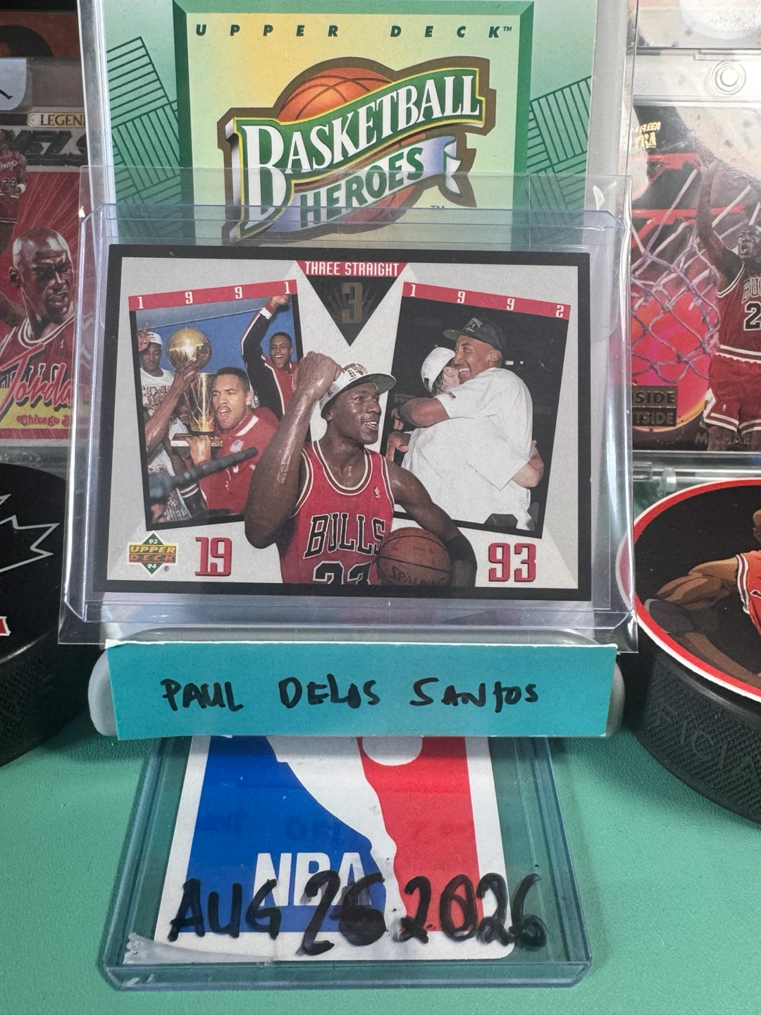 1993 Upper Deck Michael Jordan Chicago Bulls Championship Card - photo 2