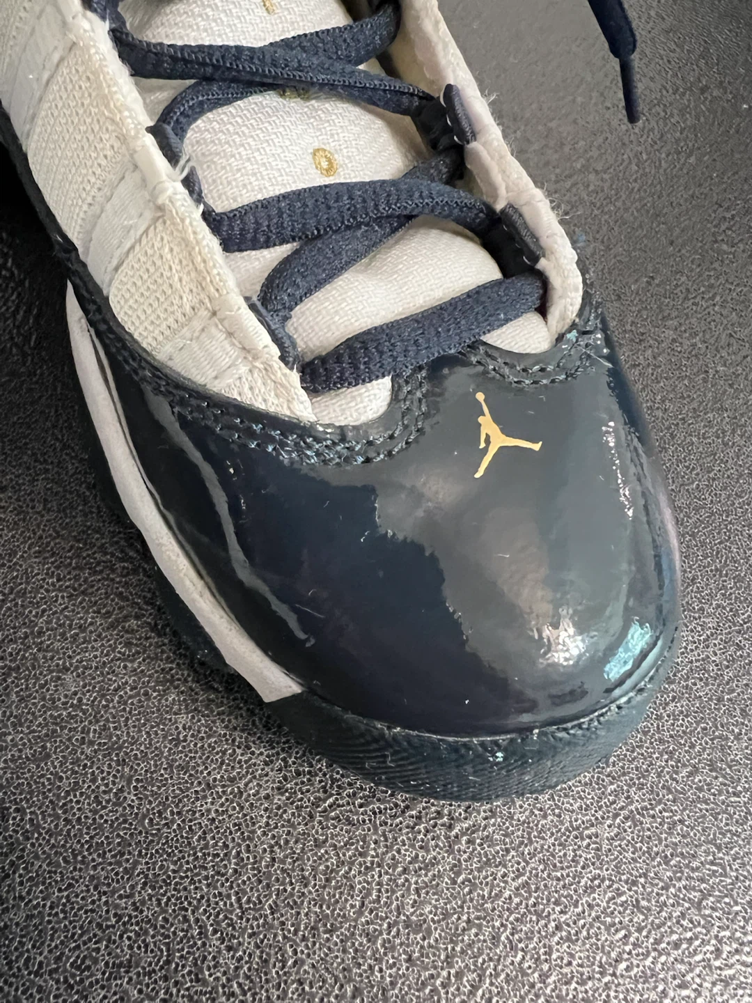 Jordan 6 Rings – White/Navy Blue – Size 1Y – Like New - photo 5