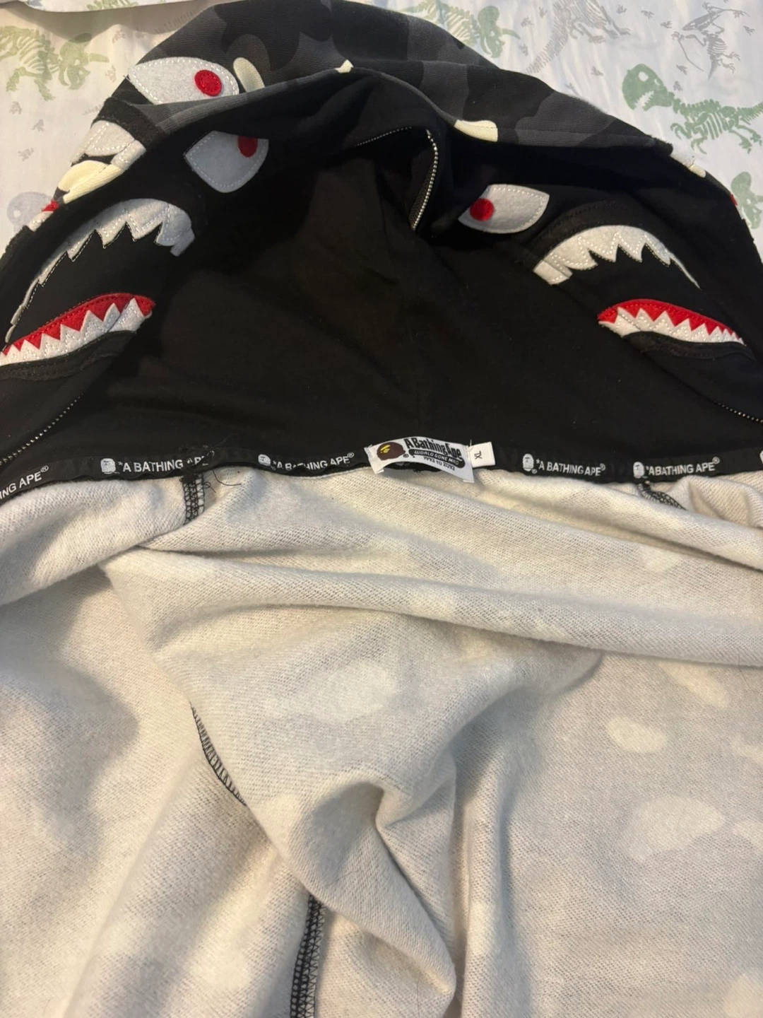 BAPE Full Zip Hoodie Camo Shark - photo 2
