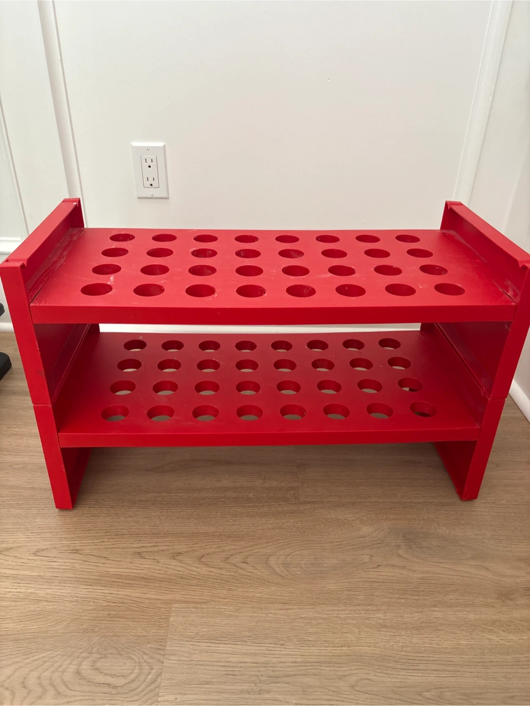 IKEA Red Stackable Shoe Rack