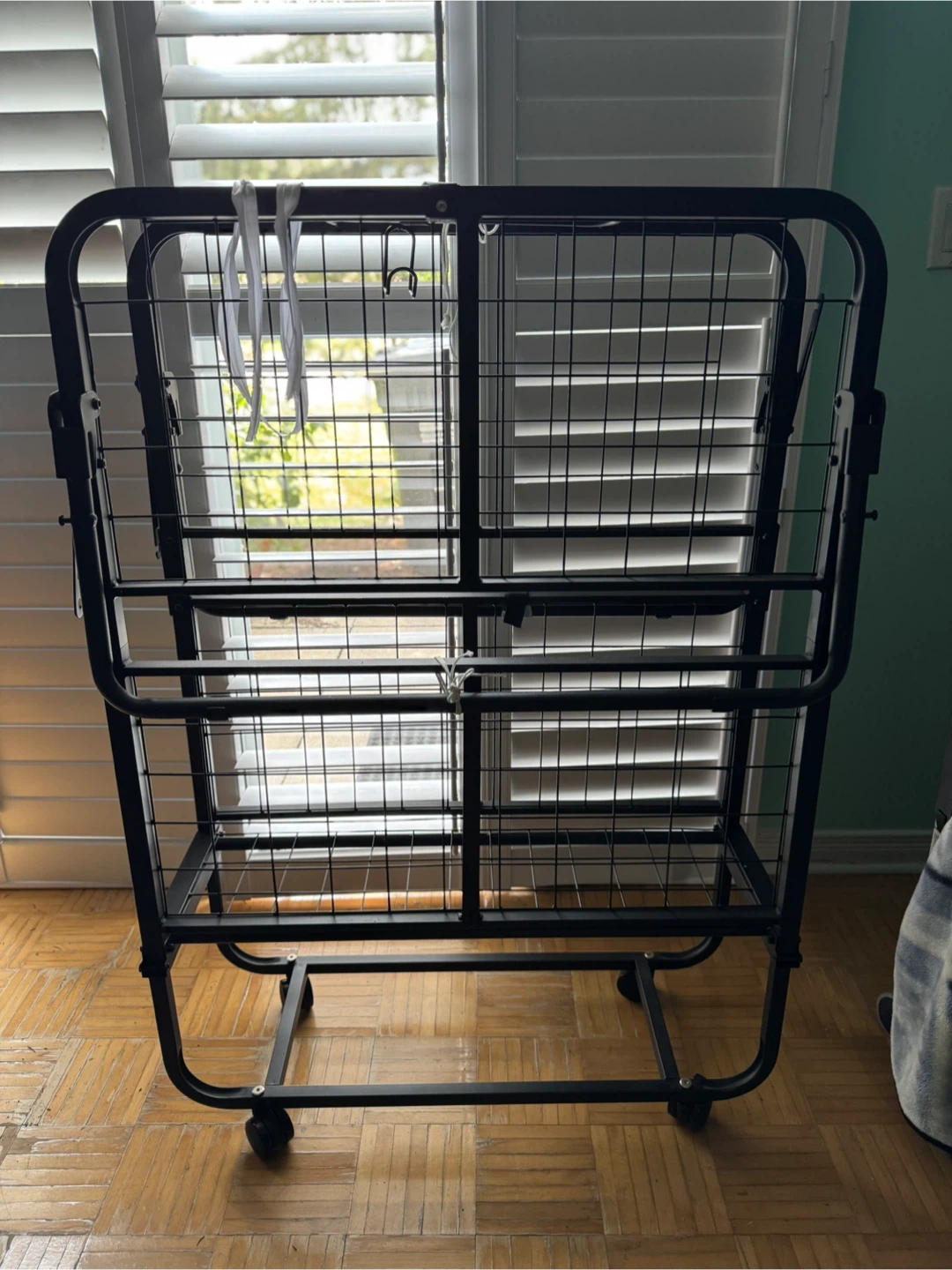 Folding Bed Frame with Mattress
