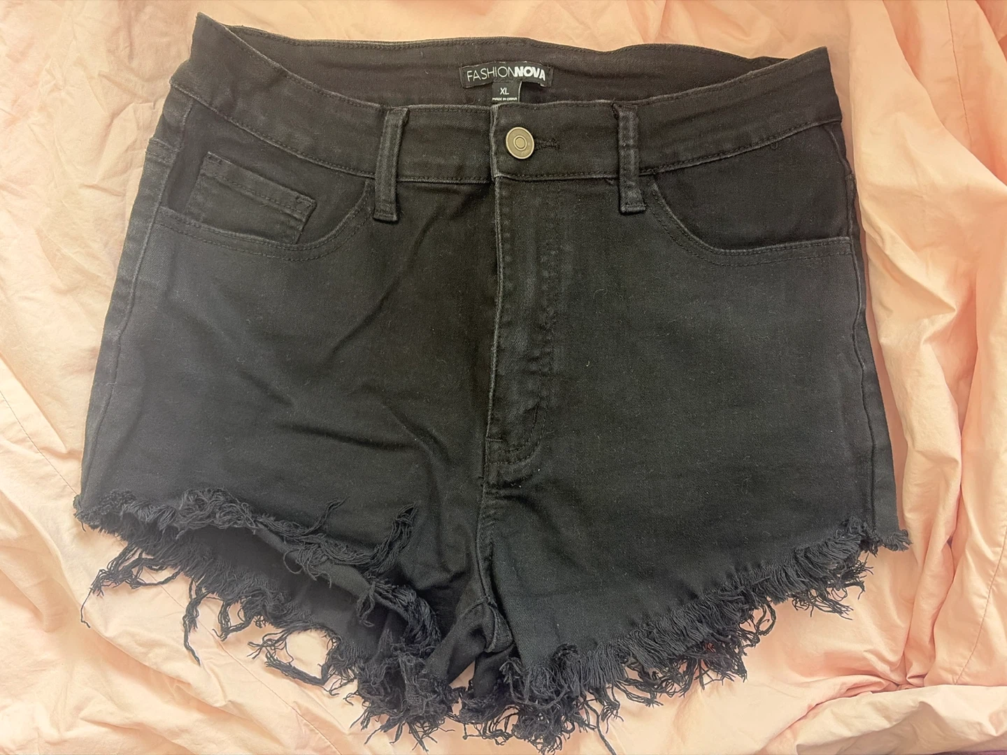 Fashion Nova Ripped Jean Shorts