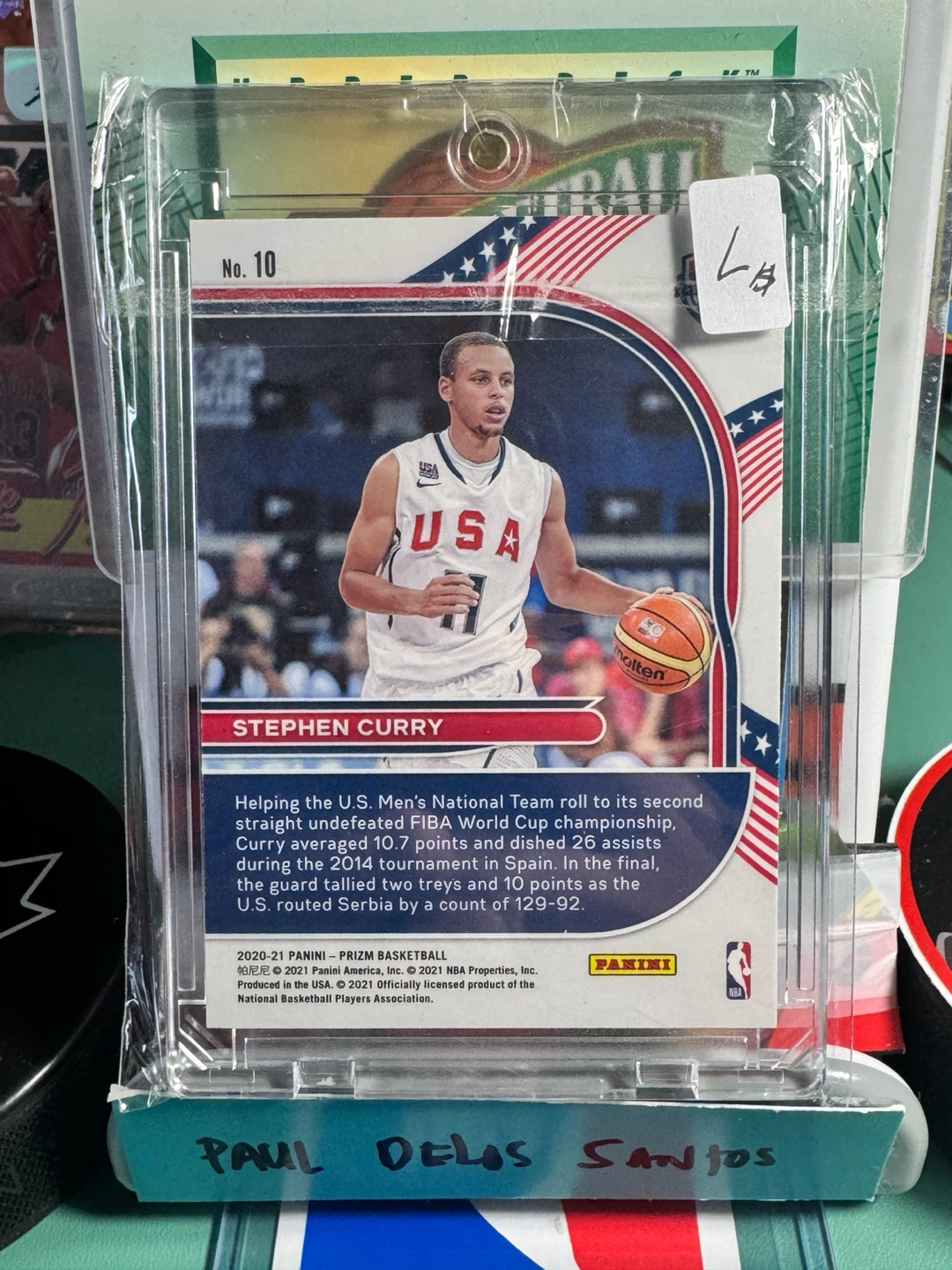 Stephen Curry 2020-21 Prizm Basketball Card - photo 3