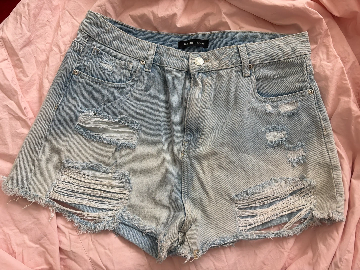 Bluenotes Denim Ripped Jean Shorts