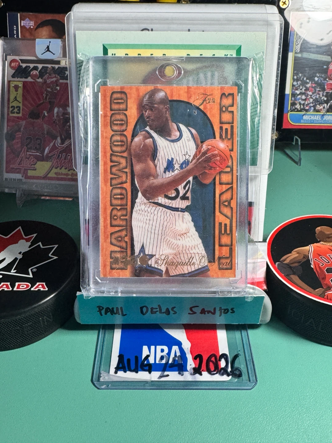 1993-94 Shaquille O'Neal Hardwood Leader Basketball Card - photo 2