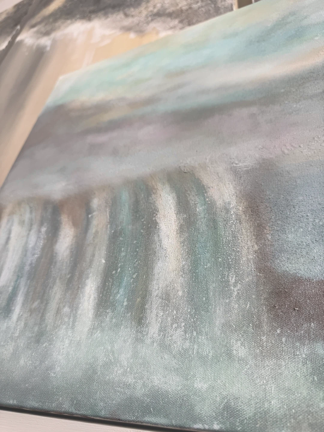 Large Landscape Waterfall Original Acrylic Painting - photo 3