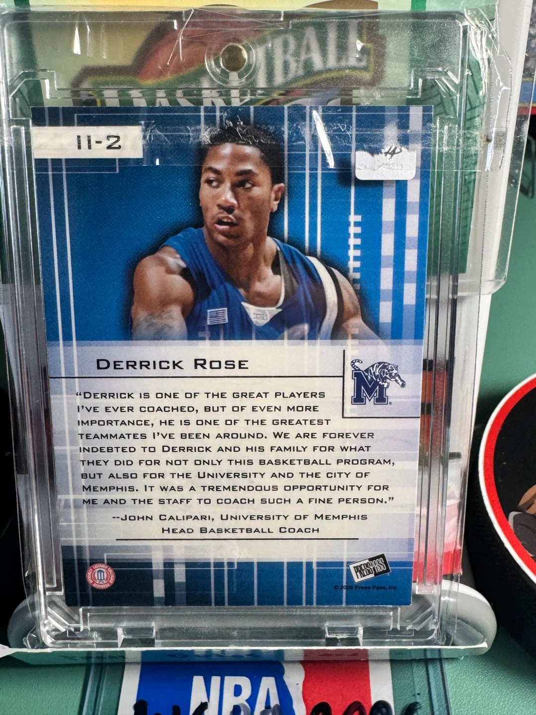 2008 Press Pass Derrick Rose Insider Insight Basketball Card - photo 3