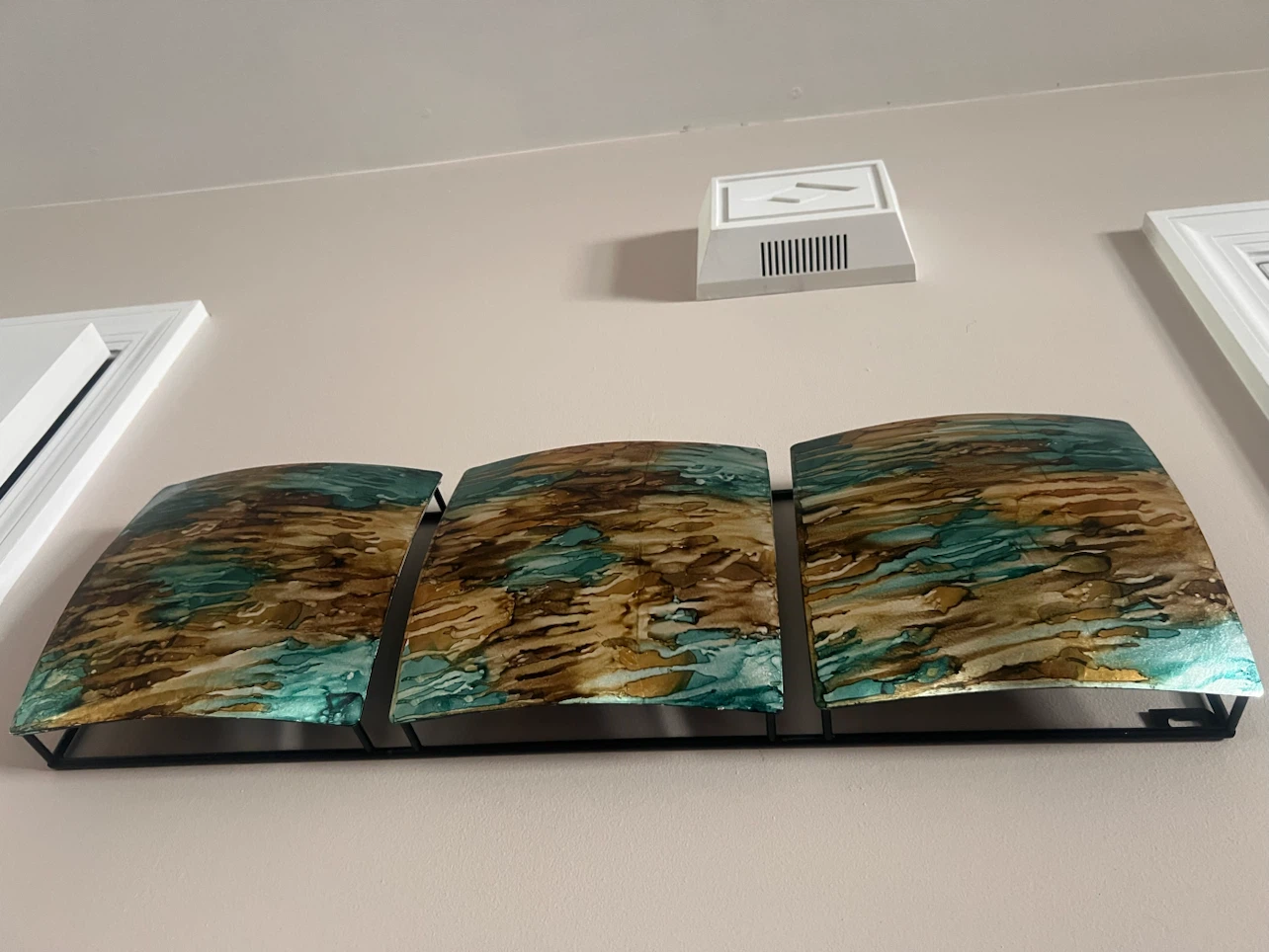 Set of 3 Metal Wall Art Panels - photo 2