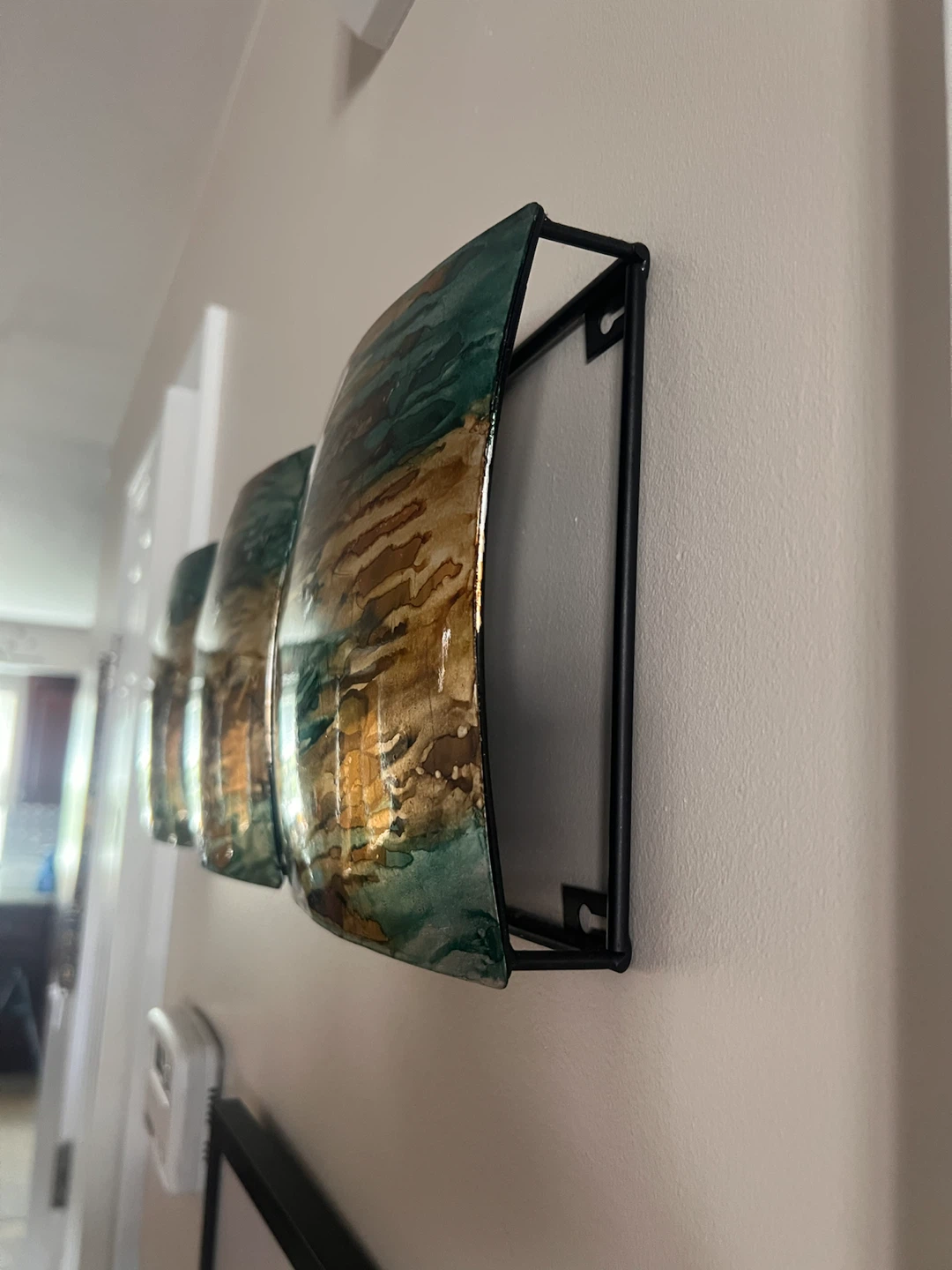 Set of 3 Metal Wall Art Panels - photo 3