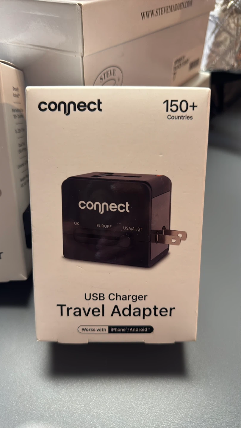 Connect USB Charger Travel Adapter - Black - photo 2