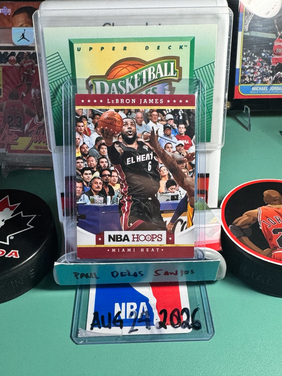 LeBron James NBA Hoops Miami Heat Basketball Card - photo 2